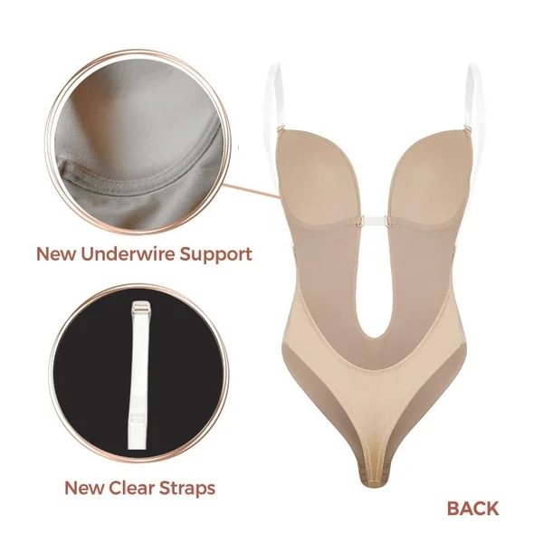 Invishaper Plunge Backless Body Shaper Bra