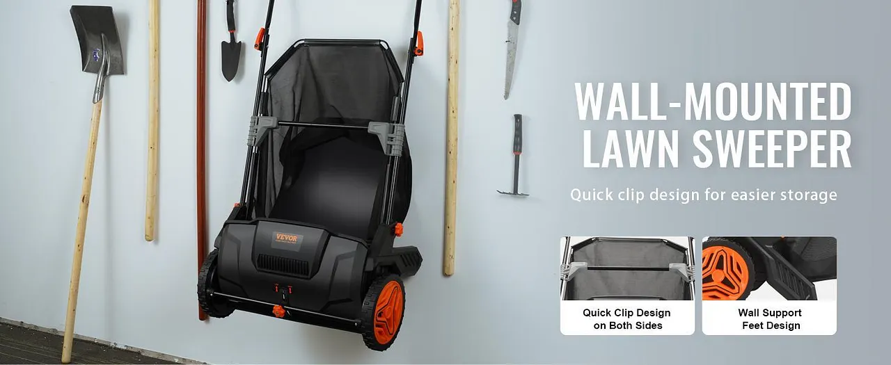 VEVOR Push Lawn Sweeper