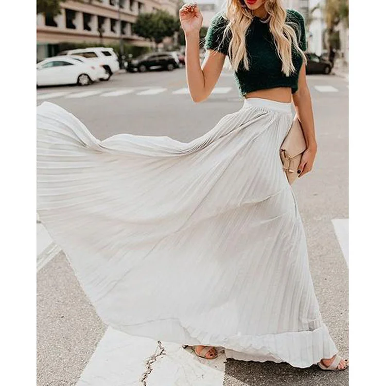 Pleated Pleated Skirt