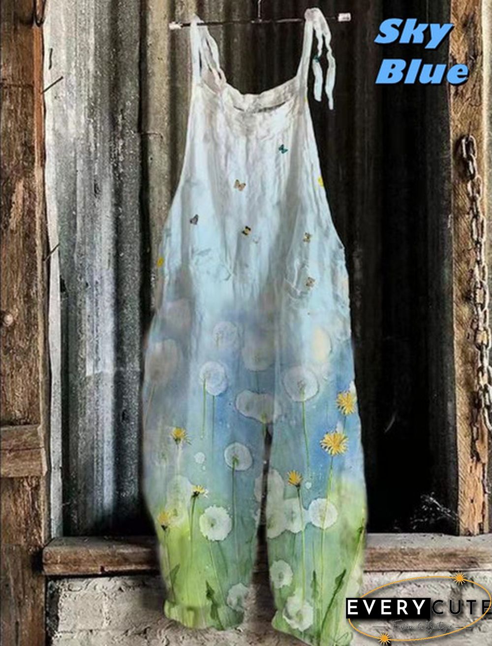 Summer New Fashion Women Casual Overalls Floral Print Jumpsuit Graphic Sling Pants Loose Casual Style Plus Size Streetwear