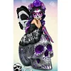 Diamond Painting-DIY Full Round Drill Skull Girl (80X40cm)