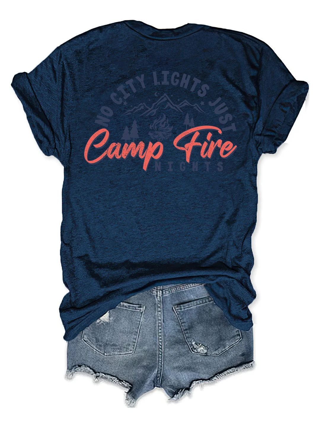 No City Lights Just Campfire Nights T-shirt