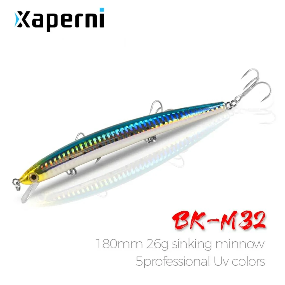 Xaperni 180mm/26g,5pcs/.lot. Color send randomly! 2017 good fishing lures minnow,quality professional minnow