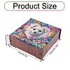 Diamond Painting Wooden Puppy 4 Slots Diamond Painting Storage Box for Adult Beginner