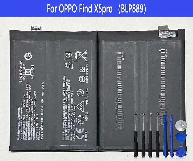BLP889 Battery For OPPO Find X5pro Repair Part Original Capacity Mobile Phone Batteries Bateria