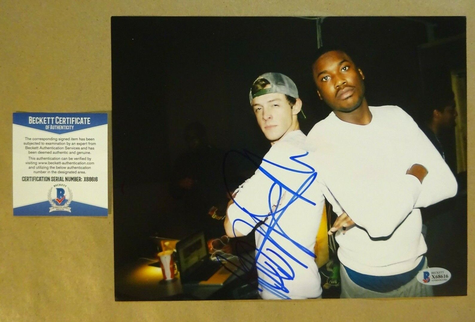 Autographed MEEK MILL Signed 8x10 Photo Poster painting American Rapper BECKETT BAS COA