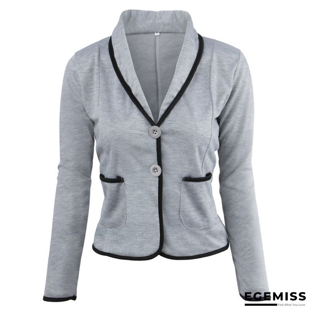 Casual Solid Color Joker Show Thin Suit Temperament Coat Female | EGEMISS