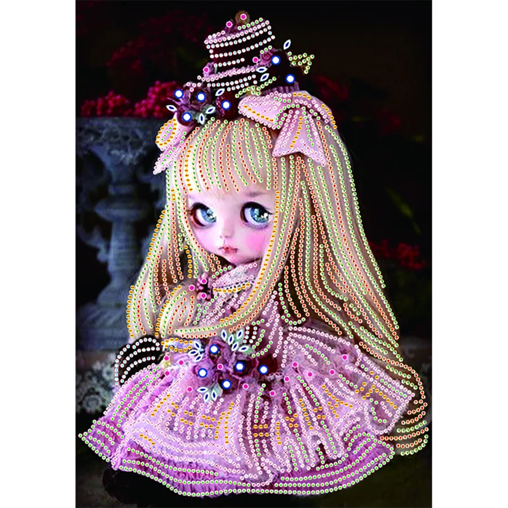 Diamond Painting - Crystal Rhinestone - Girl(30*40cm)