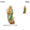 DIY Holy Mother Angel Acrylic Special Shape Diamond Painting Desktop Ornaments