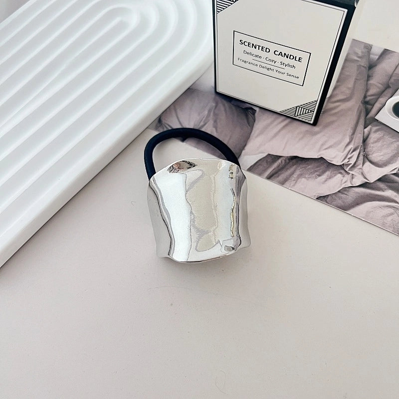 Women’s Minimalist IG Style Solid Color Zinc Alloy Hair Tie