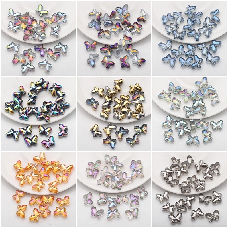 20 PCS/Package 10x14mm Glass Butterfly Beads
