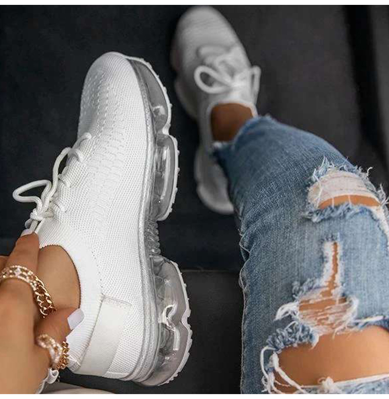 Women‘s Breathable Lightweight Anti-slip Soft Cushion Sneakers 