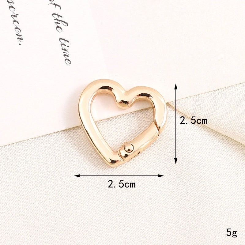 1 Piece 10 * 20mm 12*32mm 25*25mm Metal Solid Color Polished Keychain Lobster Clasp