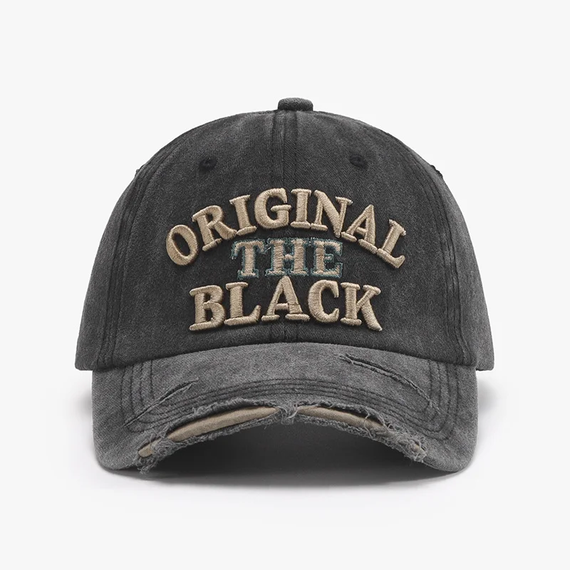Original The Black Pattern Tattered Baseball Cap