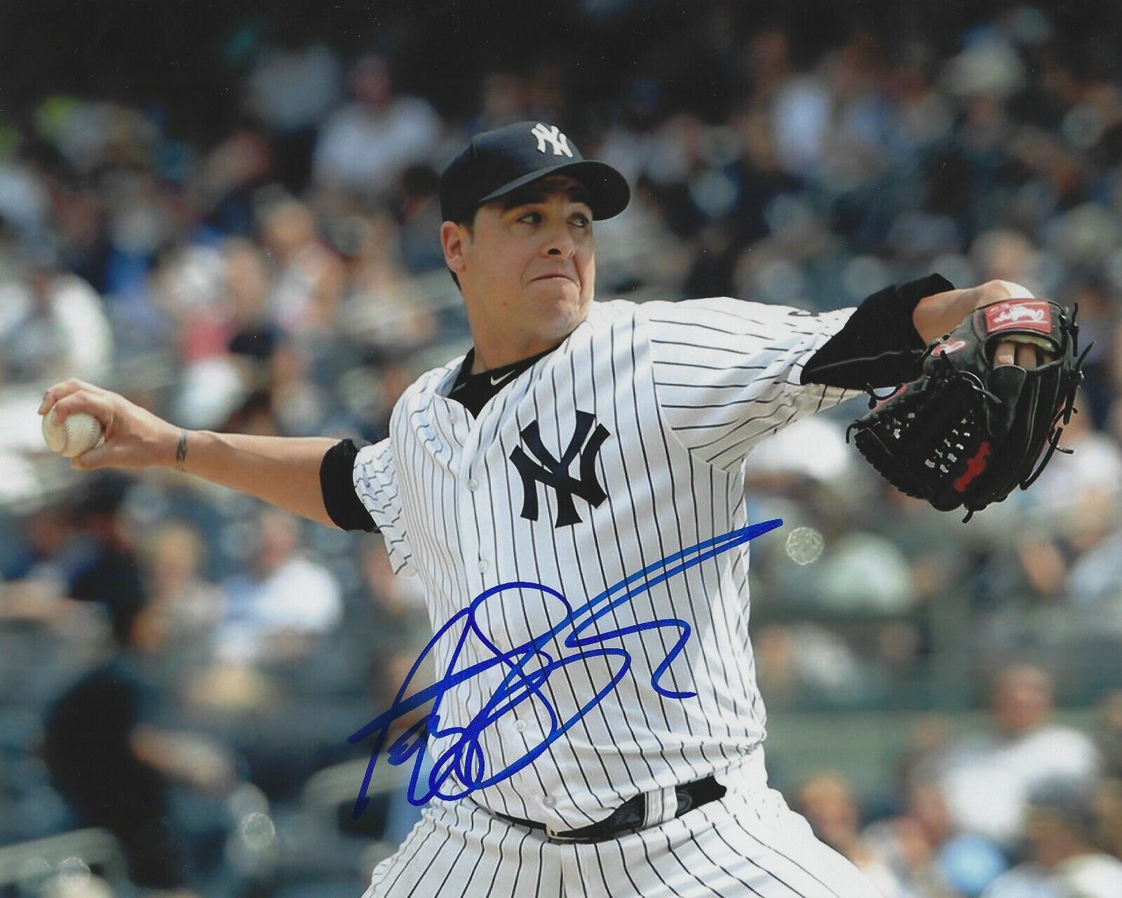 Signed 8x10 ANTHONY SWARZAK New York Yankees Autographed Photo Poster painting - COA