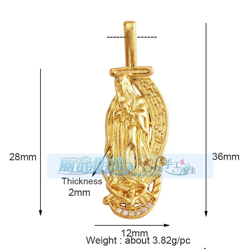 1 Piece 17*24mm 20 * 23mm Copper Human Pendant Jewelry Accessories