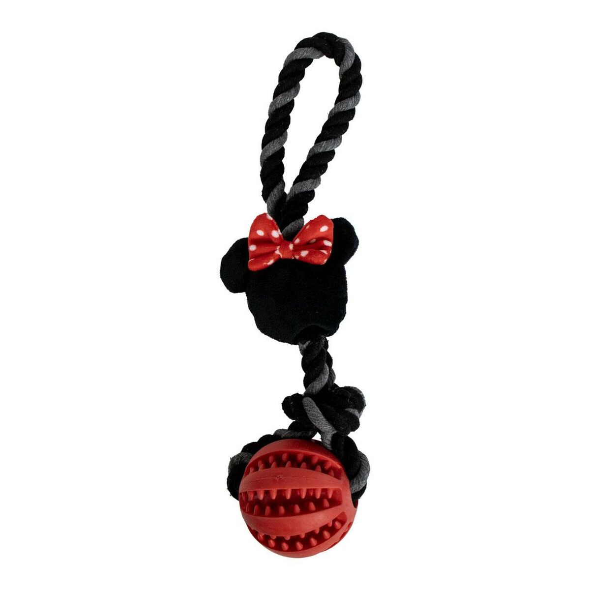 Dog toy Minnie Mouse Red Polyester Cotton TPR 10 x 30 x 7 cm 7 x 30 x 10 cm