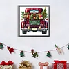 (40*40cm)Christmas Car - Full Round Drill Diamond Painting