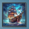 Diamond Painting-DIY Full Round Drill Maritime Sailing