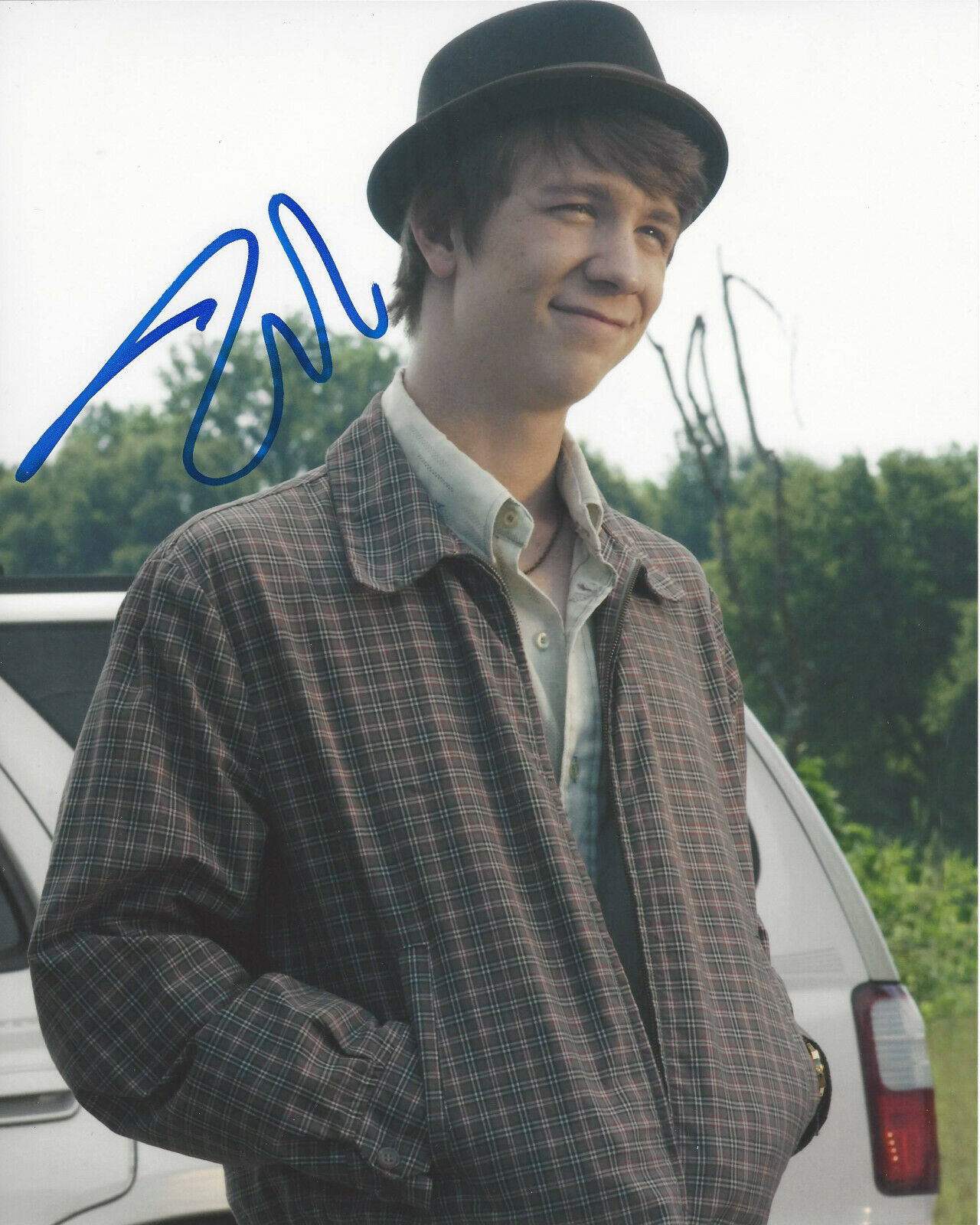 THOMAS MANN SIGNED 'ME AND EARL AND THE DYING GIRL' 8X10 Photo Poster painting B w/COA ACTOR