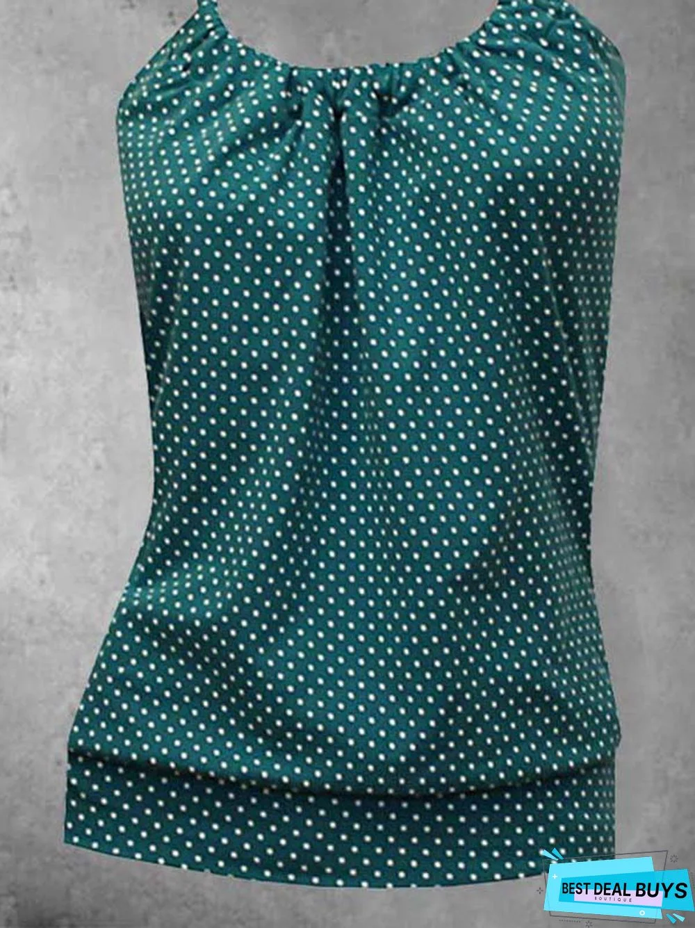 Casual Polka Dots Cotton-Blend shirt & Top