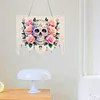 Skulls Flower 2D flache DIY-Acryl-Diamantmaler-Set Fensterh&auml;nger-Wanddekoration