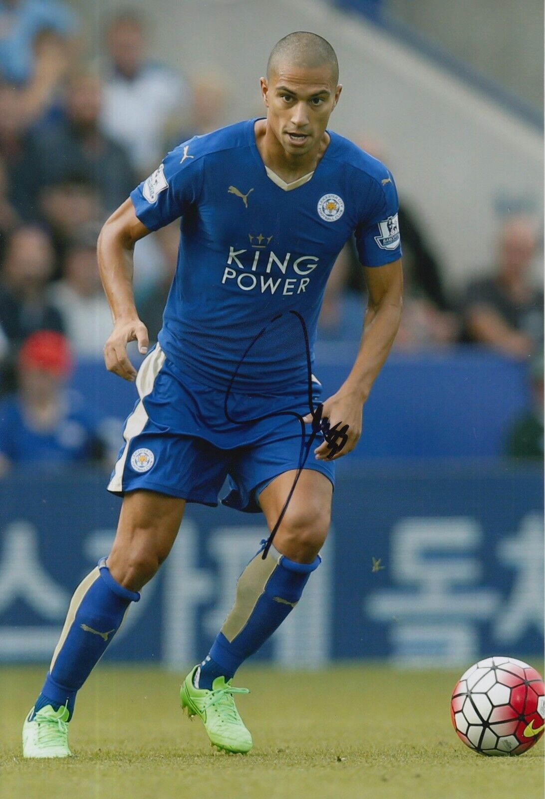 LEICESTER CITY HAND SIGNED GOKHAN INLER 12X8 Photo Poster painting 6.