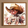 Diamond Painting-DIY Full Round Drill Western Cowboy Doll