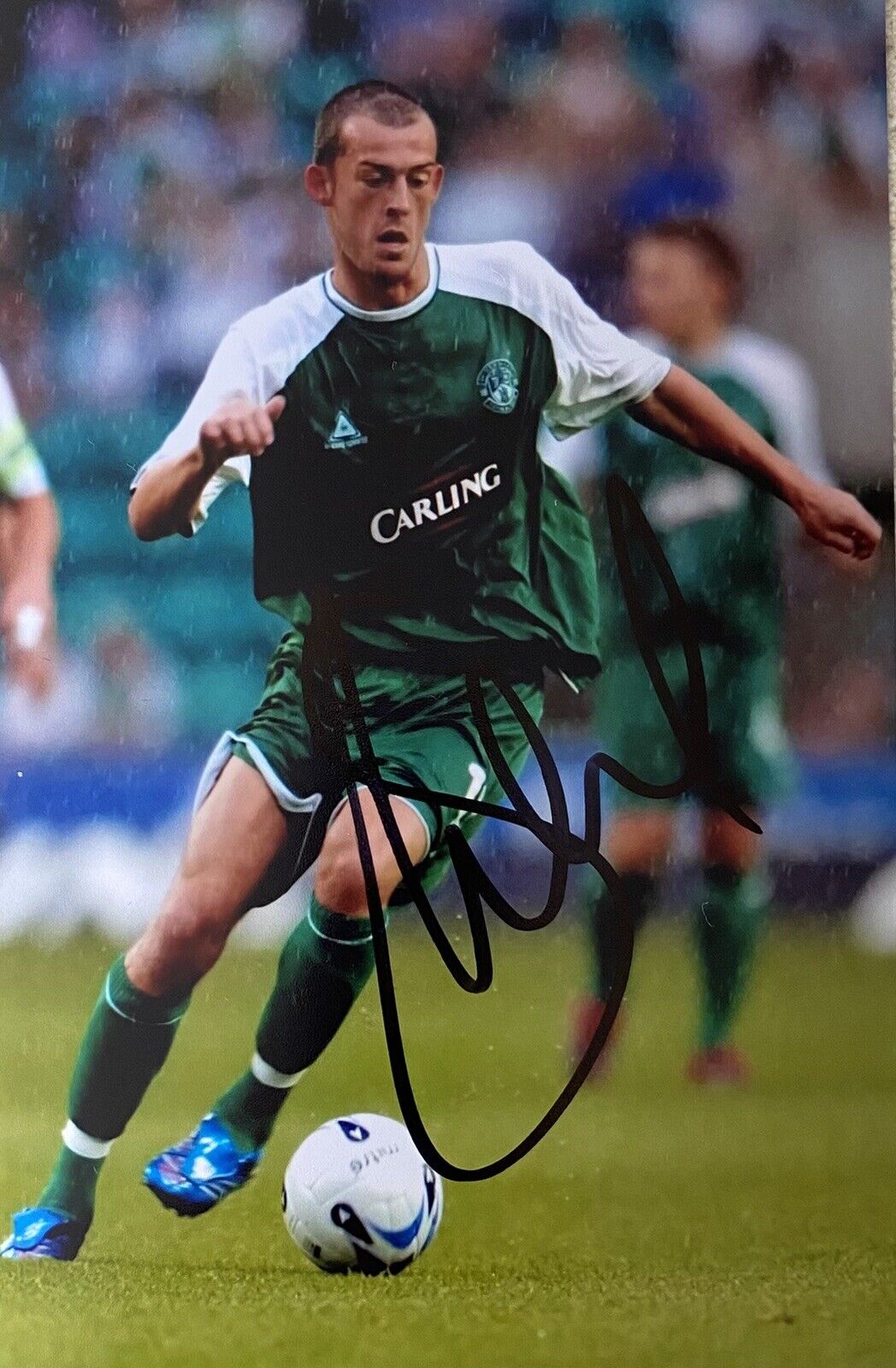 Steven Fletcher Genuine Hand Signed Hibernian 6X4 Photo Poster painting