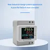 6IN1 DIN-Rail AC Volt Monitor Digital Active Power Factor Energy Meter 110V 220V