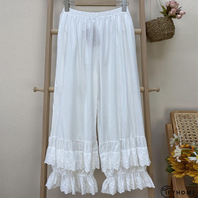 zolucky Linen Folds Pants | IFYHOME