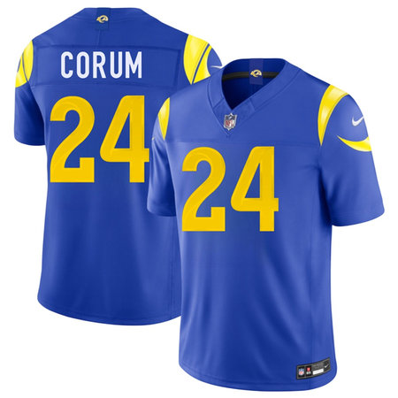 Men's Los Angeles Rams #24 Blake Corum Royal 2026 Vapor F.U.S.E. Limited Jersey