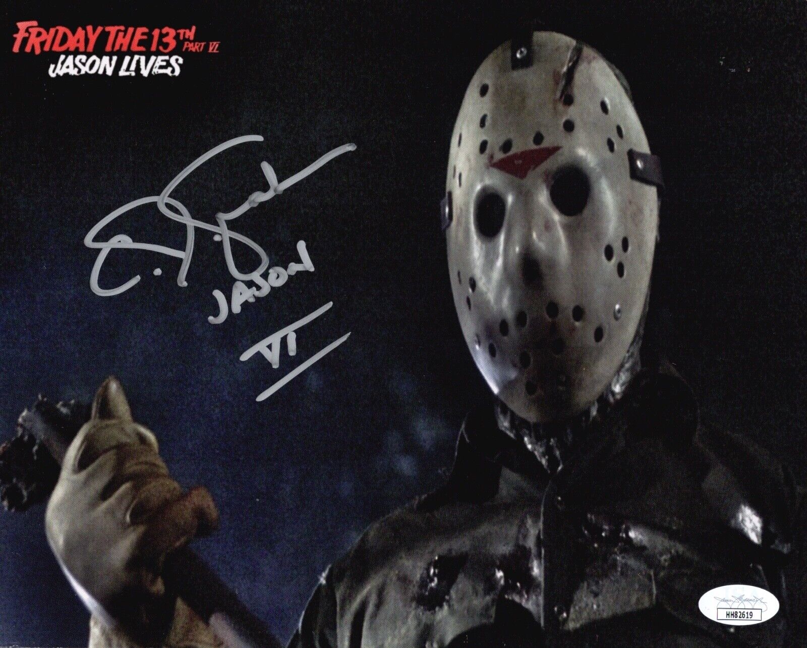 C.J. GRAHAM Friday the 13th Part VI: Jason Lives 8x10 Photo Poster painting Autograph JSA COA