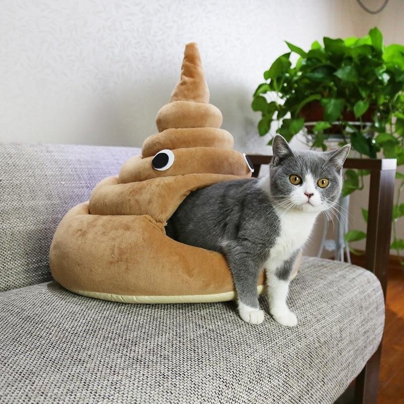 Funny Poop Cat Bed House
