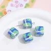Lovely Chessboard Flower Dice Square Acrylic Beads DIY Jewelry