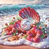 Beach Special Shaped 5D DIY Partial Drill Diamond Painting Kits for Adults Beginners Home Decor Diamonds Dots Gem Art Kits 11.81 X11.81inch