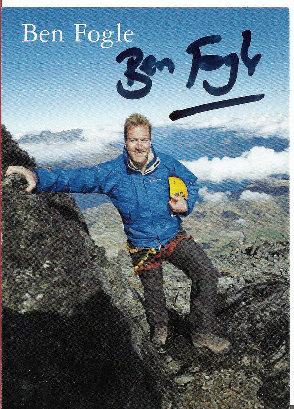 BEN FOGLE - English Broadcaster & Adventurer Signed pic