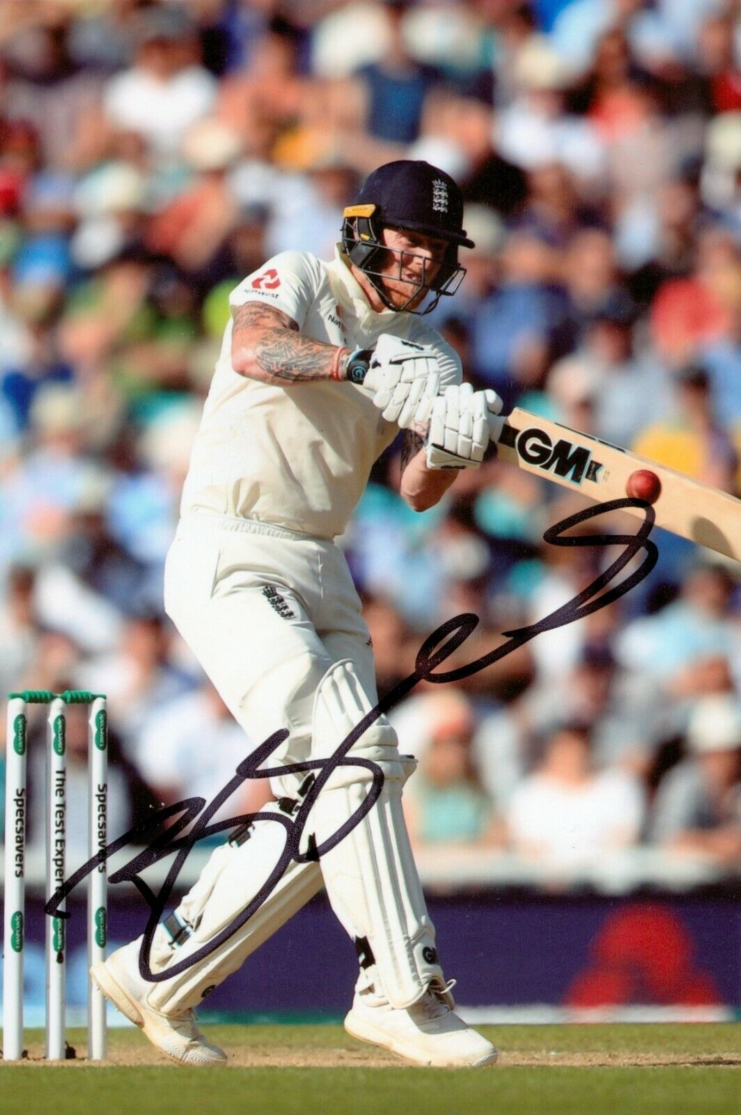 Ben Stokes Hand Signed 6x4 Photo Poster painting England Asheset Durham Cricket Autograph + COA