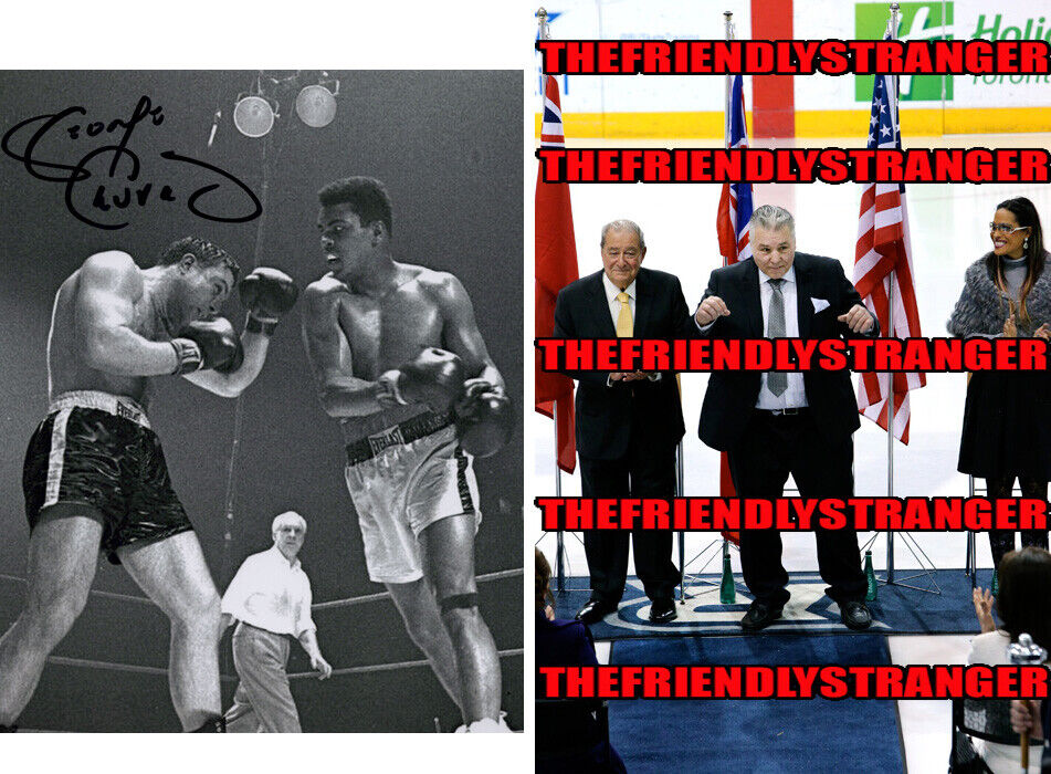 GEORGE CHUVALO signed CHUVALO vs MUHAMMAD ALI