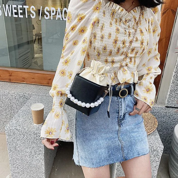 Fashion Pearl Chain Crossbody Bag