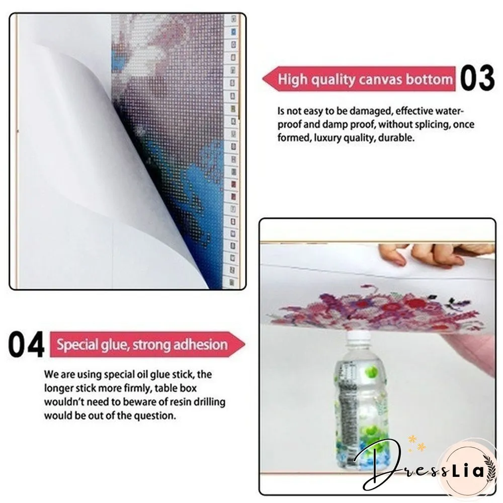Diy Diamond Painting Cross Stitch Reflected Cat Tiger Full Drill Embroidery Needlework