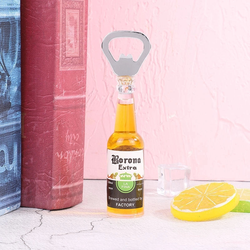 Creative Beer Bottle Bottle Opener Home Personalized Trend Refridgerator Magnets Cross-border Mini Beer Screwdriver