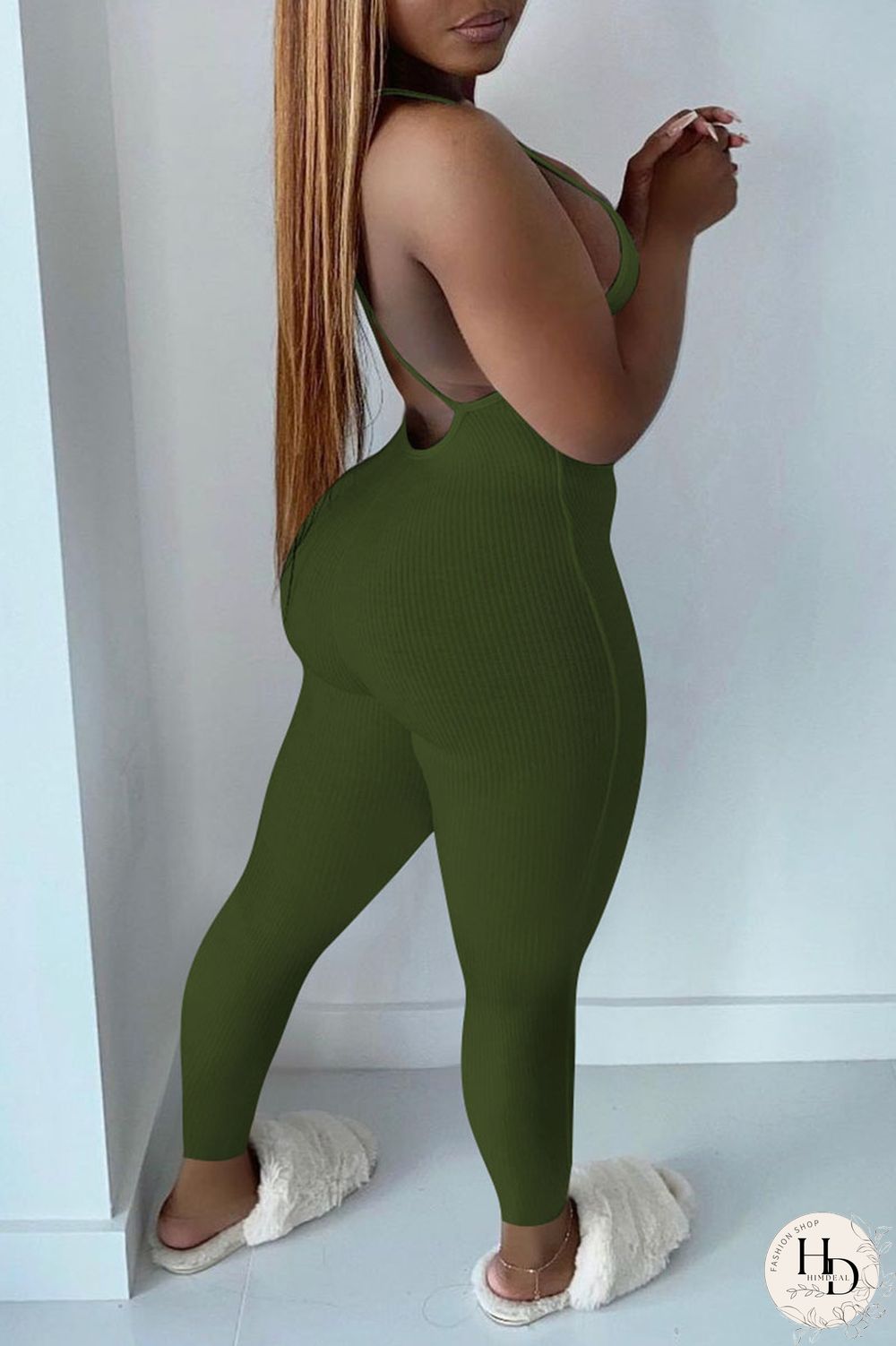 Black Sexy Solid Patchwork Spaghetti Strap Skinny Jumpsuits