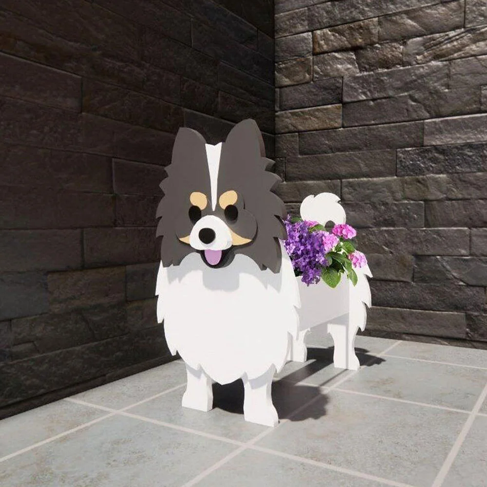 Dog Flower Pot Decoration