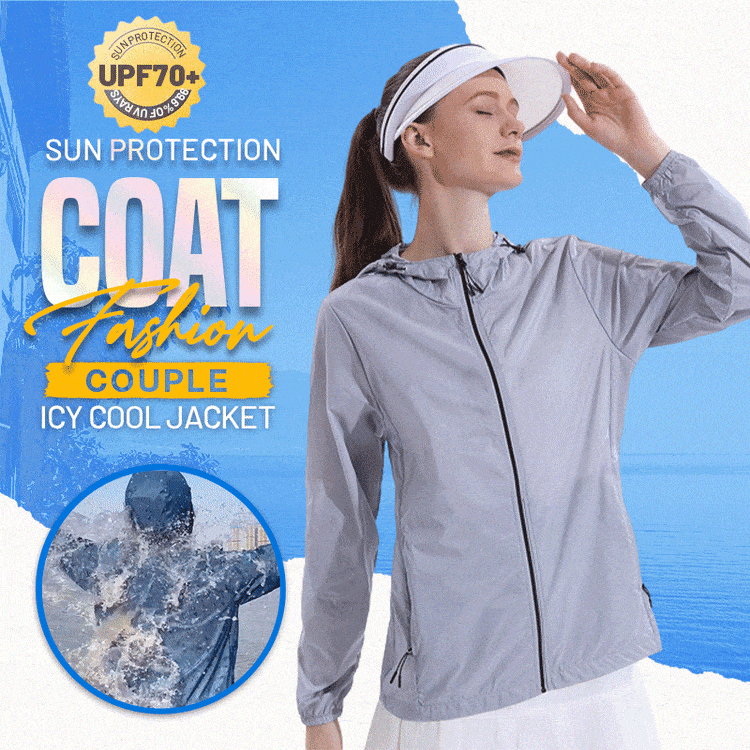 🔥Hot Sale🔥UPF 70+ Sun Protection Coat Fashion Couple Icy Cool Jacket