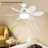 40w/200-2000lm Small Ceiling Fan with Lights with Remote Control Breeze Fan Light Three Color Temperature Options for Living Room Study & Household Use