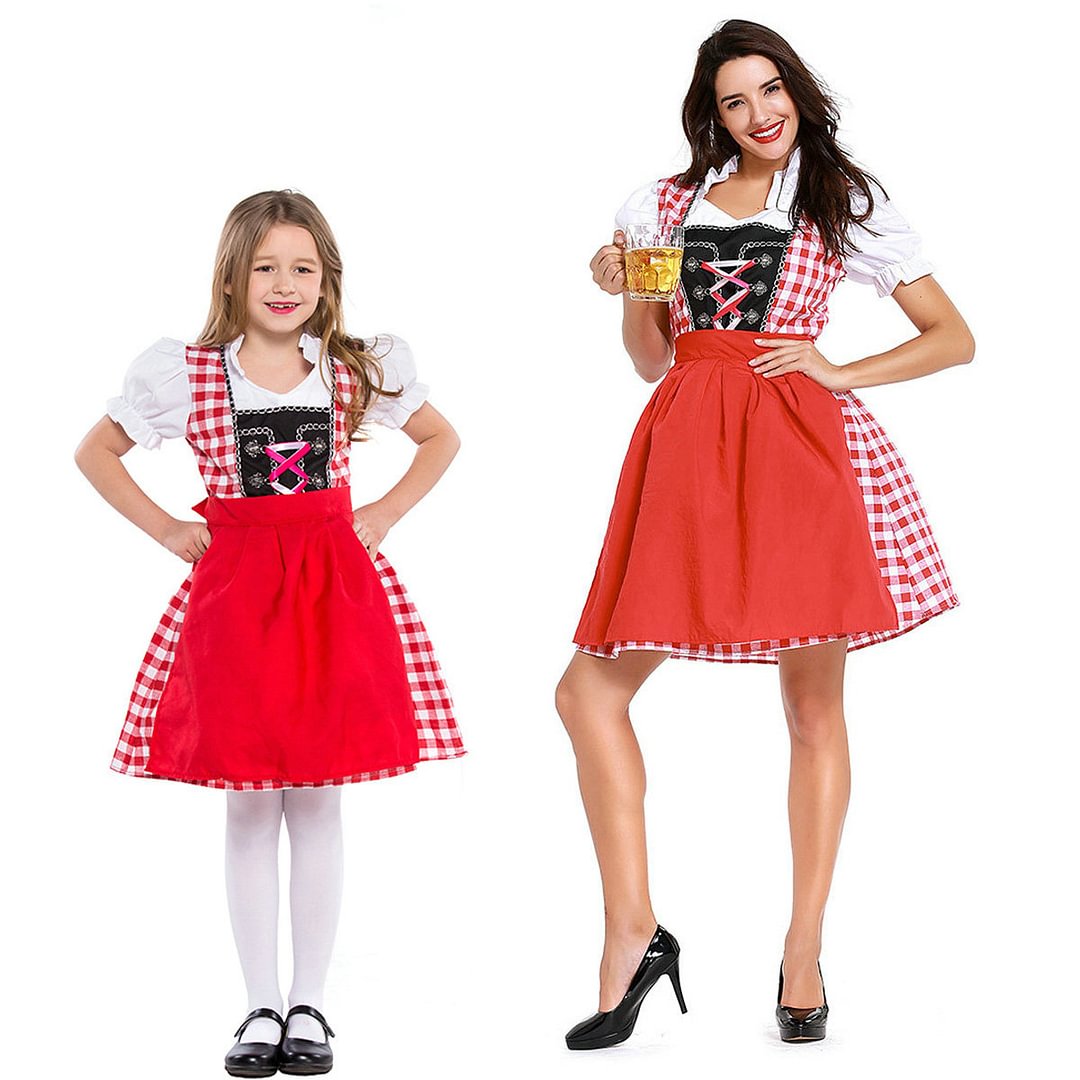 German Oktoberfest Dress Cosplay Family Matching Costume-Pajamasbuy