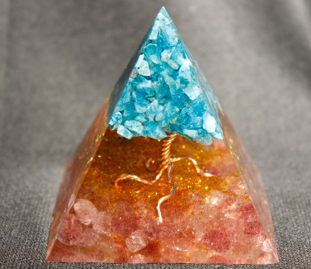 

Orgone Pyramid Chakra - Tree of Life, 501 Original