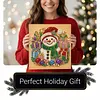 (25x25cm)DIY Pearl Painting Xmas Framed Handmade Pearl Material Art Kit Living Room Decor
