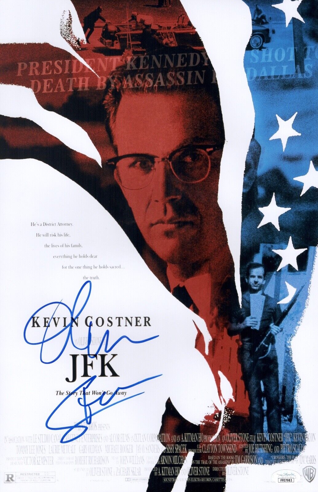 OLIVER STONE JFK Signed 11x17 Photo Poster painting Autograph JSA COA Platoon Wall Street